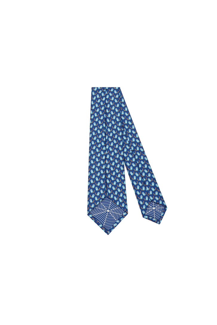 ブルー シルク ピクトリアル セブンフォールドタイ 246316 | ブルガリ