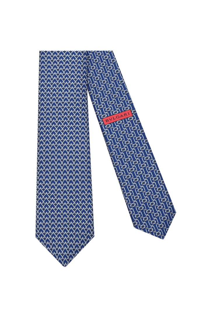 ブルー シルク ピクトリアル セブンフォールドタイ 246039 | ブルガリ