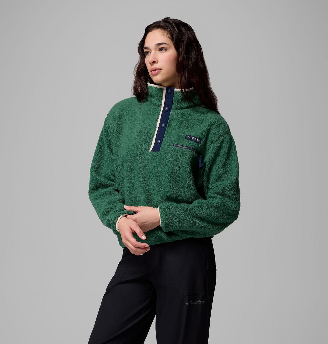 Women's Helvetia II Cropped Half Snap Fleece Pullover | Columbia