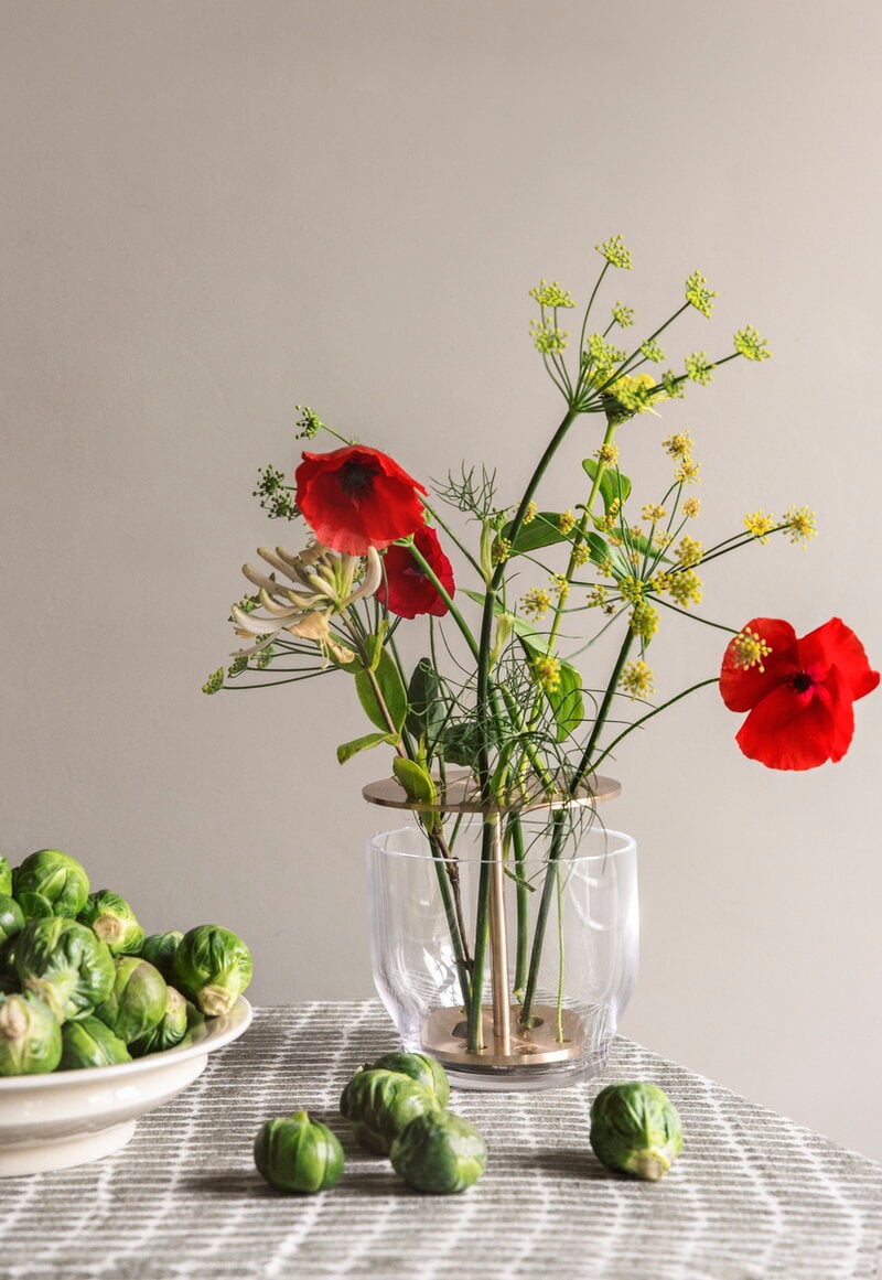 Fritz Hansen Ikebana vase, small, brass | Finnish Design Shop