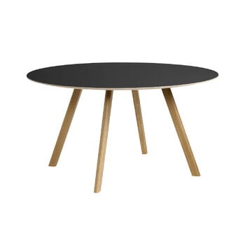 HAY CPH20 2.0 table, 90 cm, lacquered oak - lacquered oak veneer