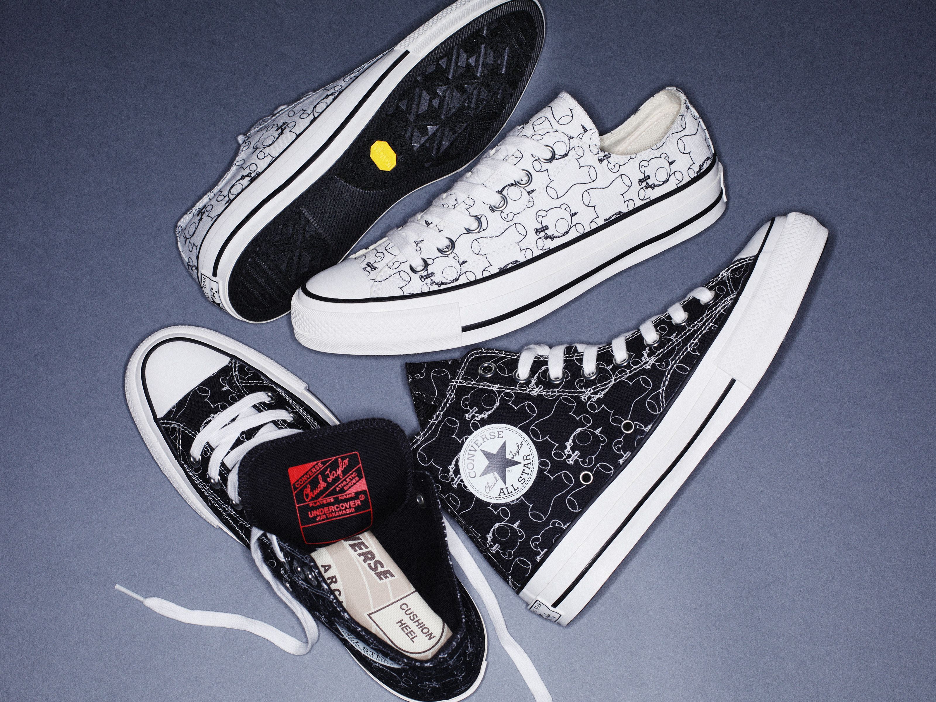 アンダーカバーがデザインした「コンバース アディクト」のチャック