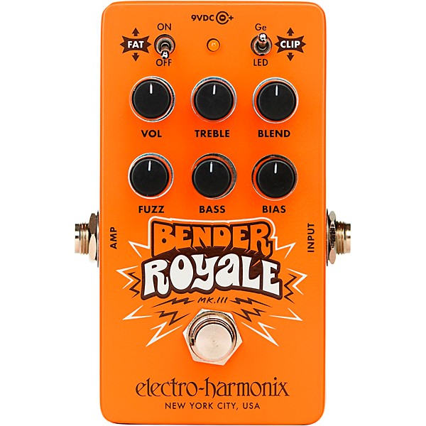 Electro-Harmonix Bender Royale Germanium Fuzz Effects Pedal