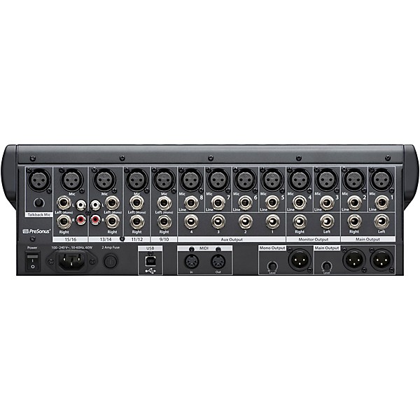 PreSonus StudioLive 16.0.2 USB 16x2 Performance and Recording