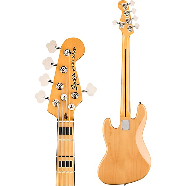 Squier Classic Vibe '70s Jazz Bass V 5-String Bass Guitar Natural