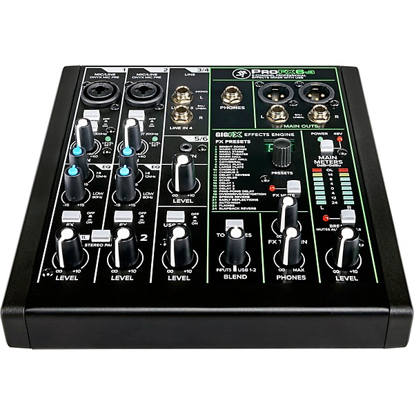 Mackie ProFX6v3 6-Channel Professional Effects Mixer With USB