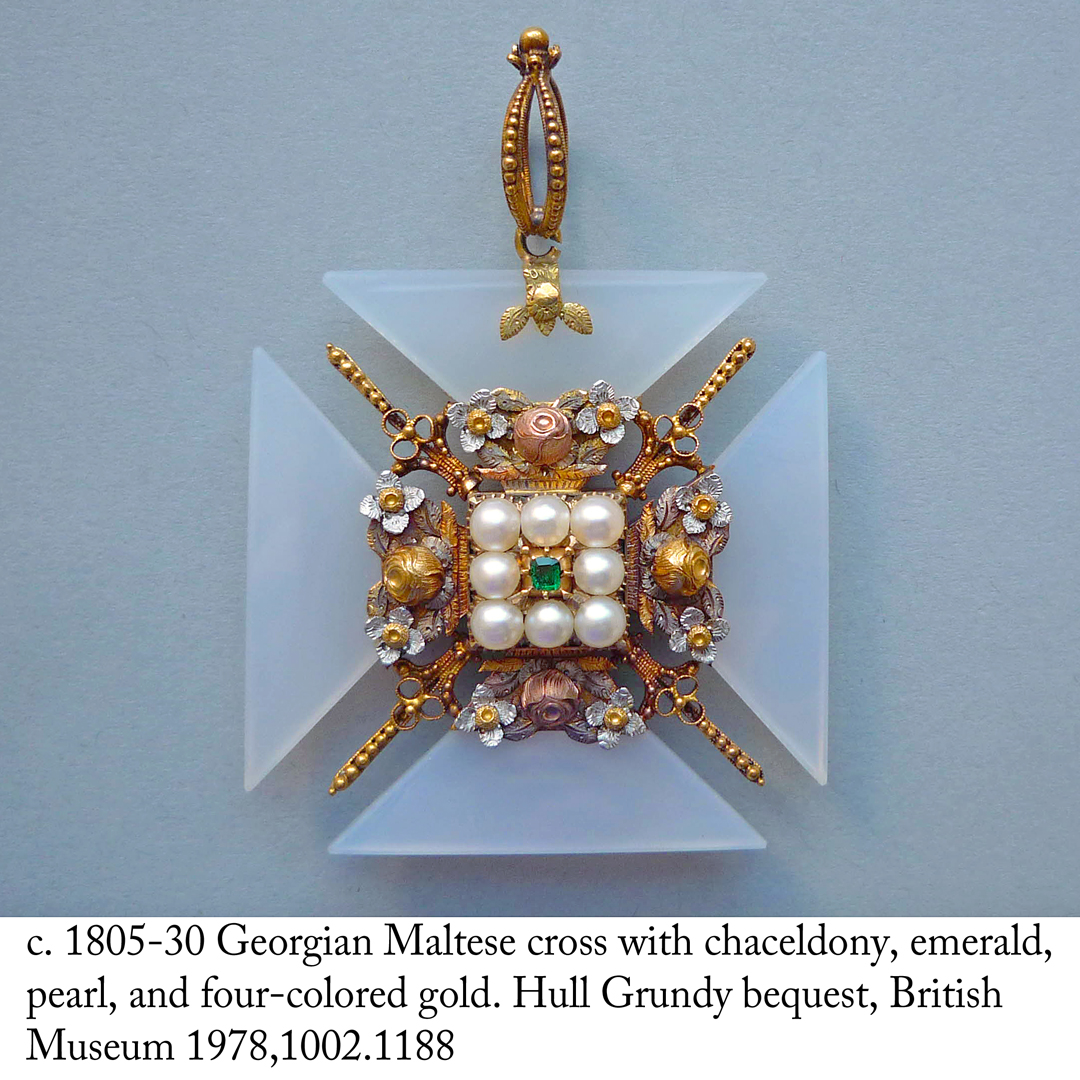 c. 1820s Georgian Maltese Cross — Heart of Hearts Jewels