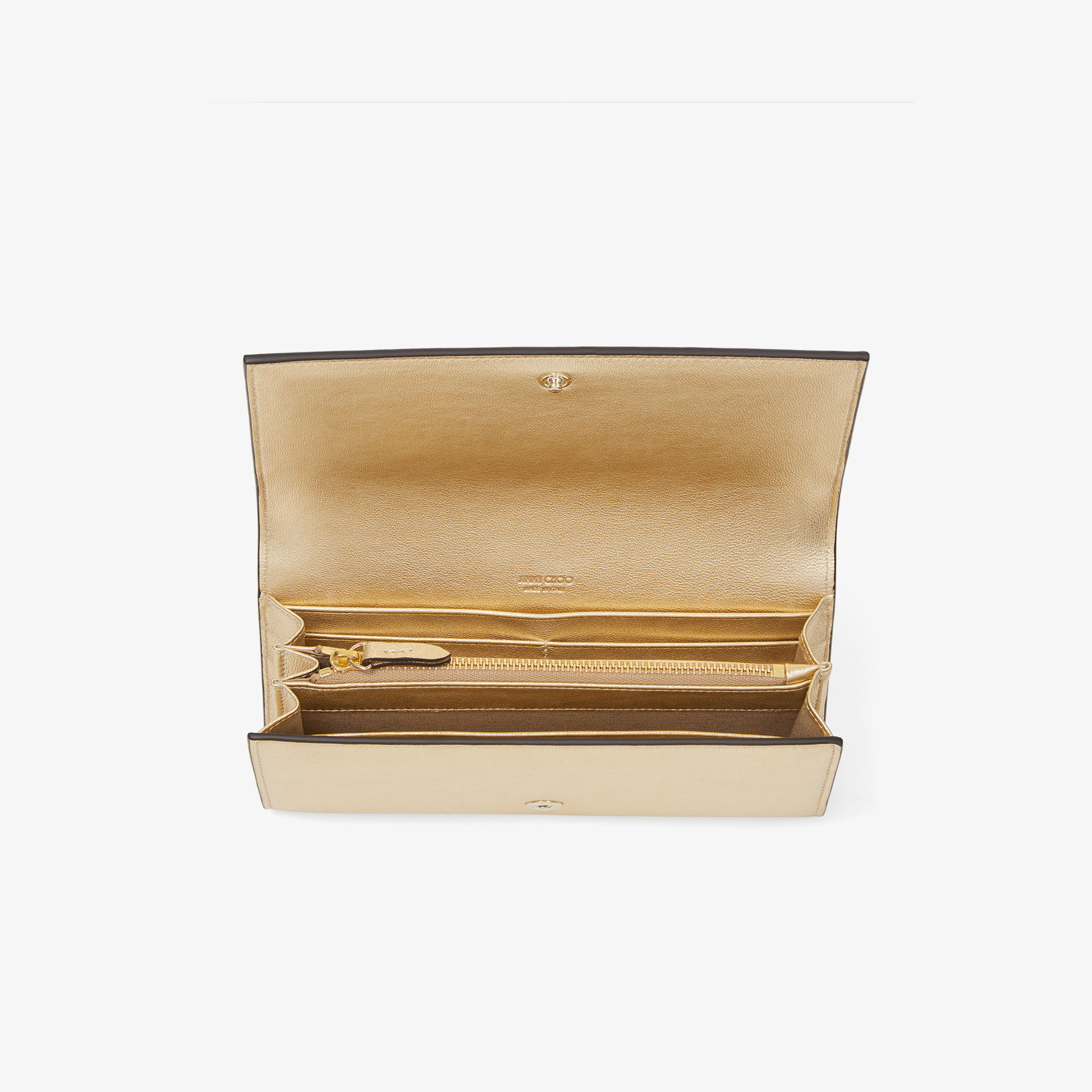 Martina | Gold Metallic Nappa Leather SLG | JIMMY CHOO