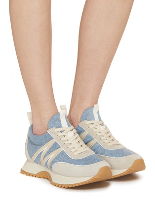 MONCLER | Pacey Denim Sneakers | Women | Lane Crawford