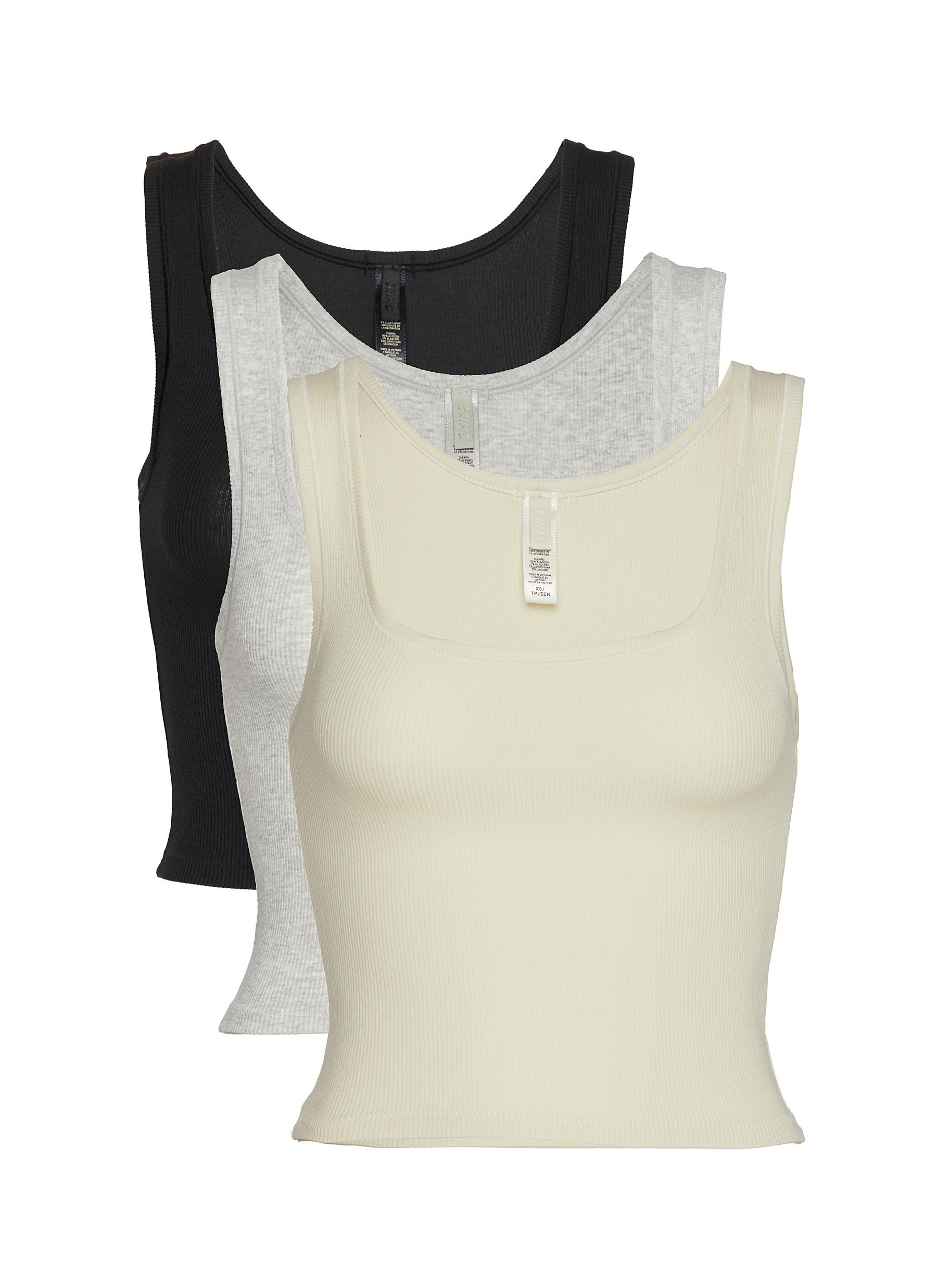 SKIMS | Cotton Rib Tank — Set Of 3 | Women | Lane Crawford