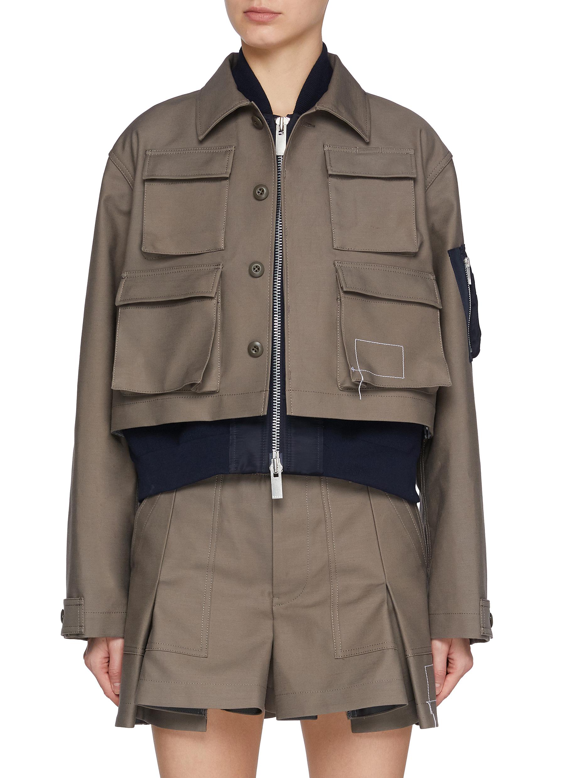 SACAI | x WTAPS Square Stitching Jacket | Women | Lane Crawford