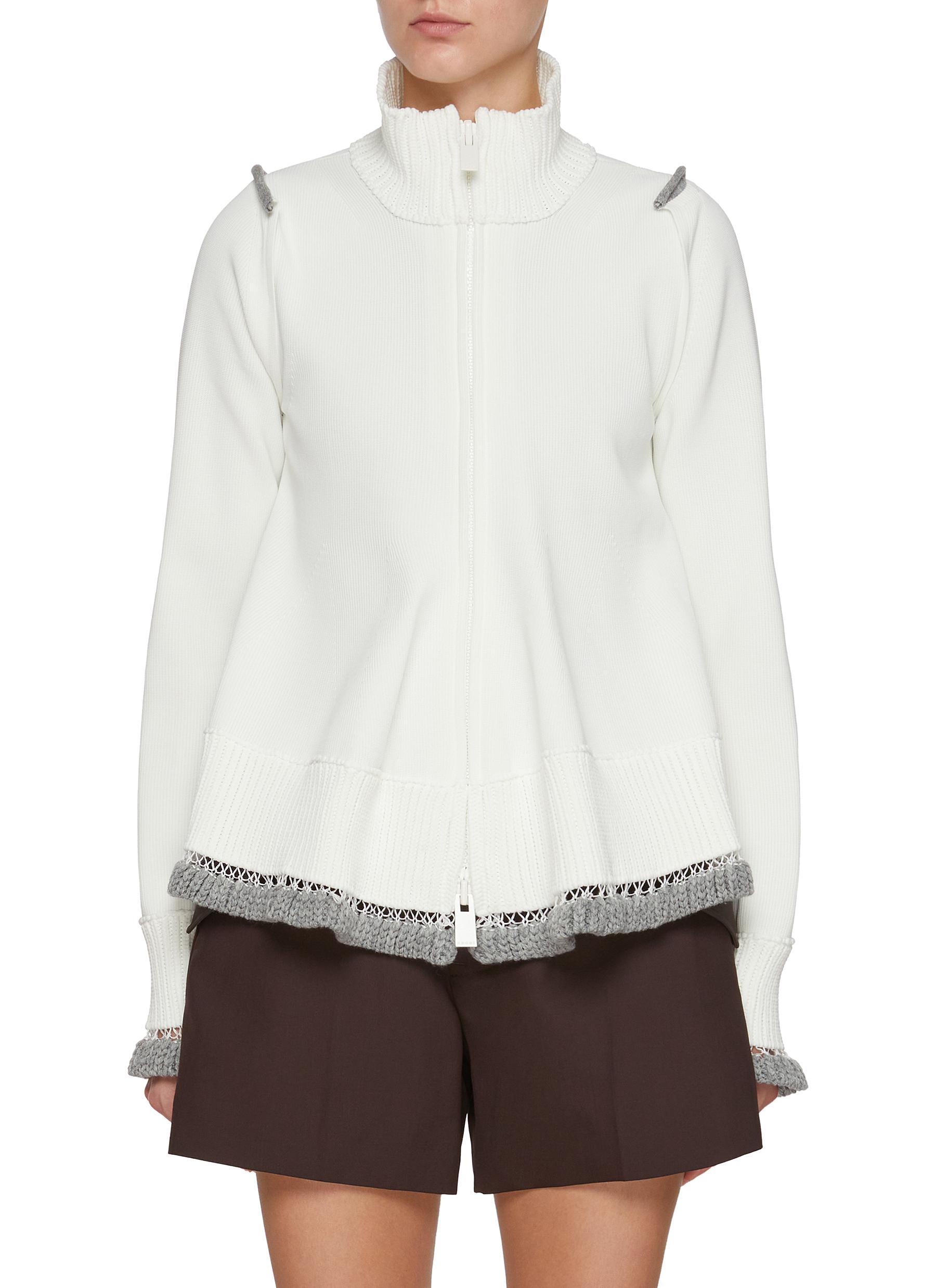 SACAI | Knit Blouson Jacket | Women | Lane Crawford