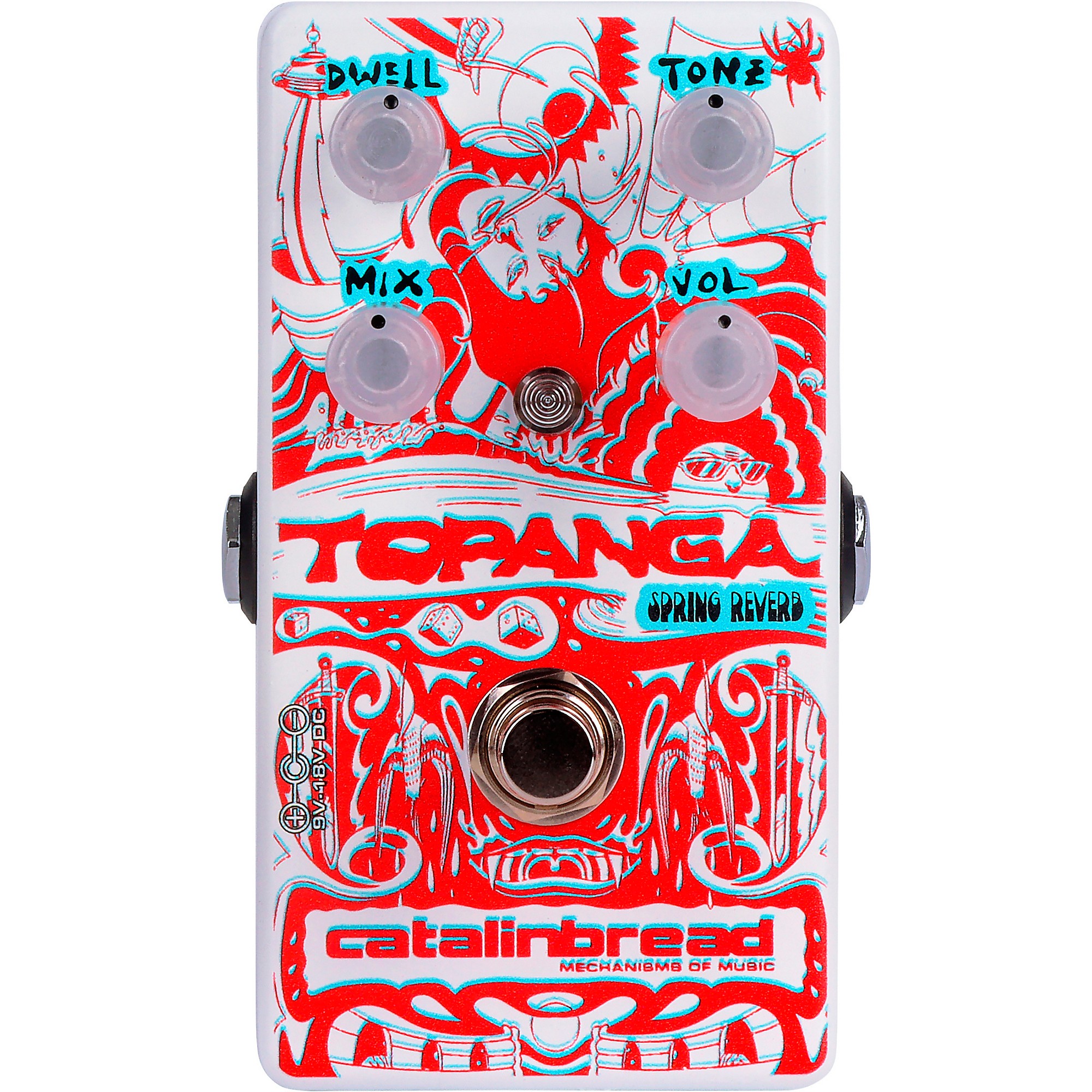 Catalinbread Topanga Spring Reverb 3D Effects Pedal with 3D