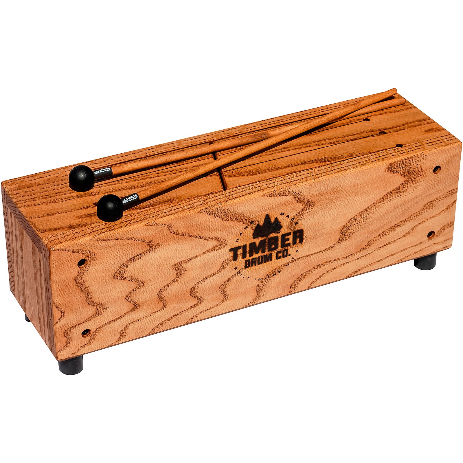 Timber Drum Company Slit Tongue Log Drum with Mallets | Music & Arts
