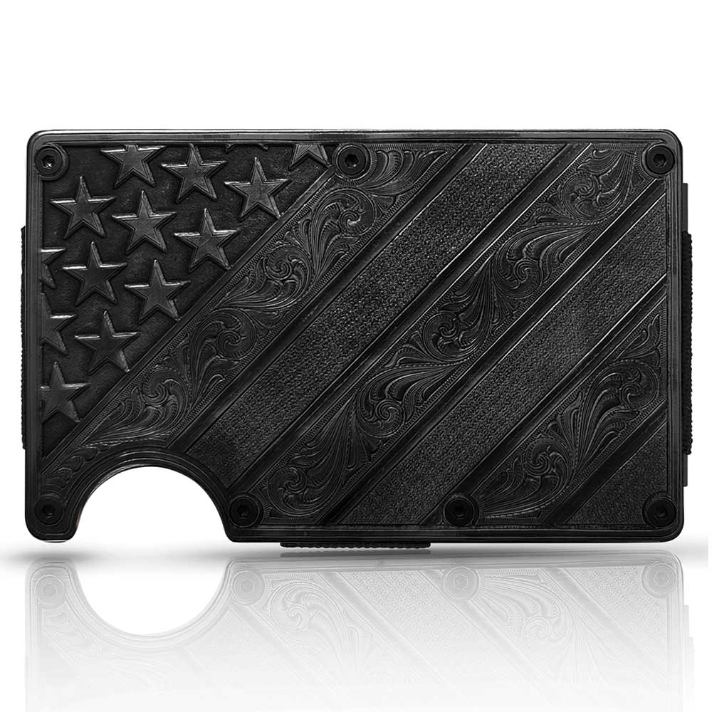 Dawn's Early Light Gunmetal Credit Card and Cash Case | Montana