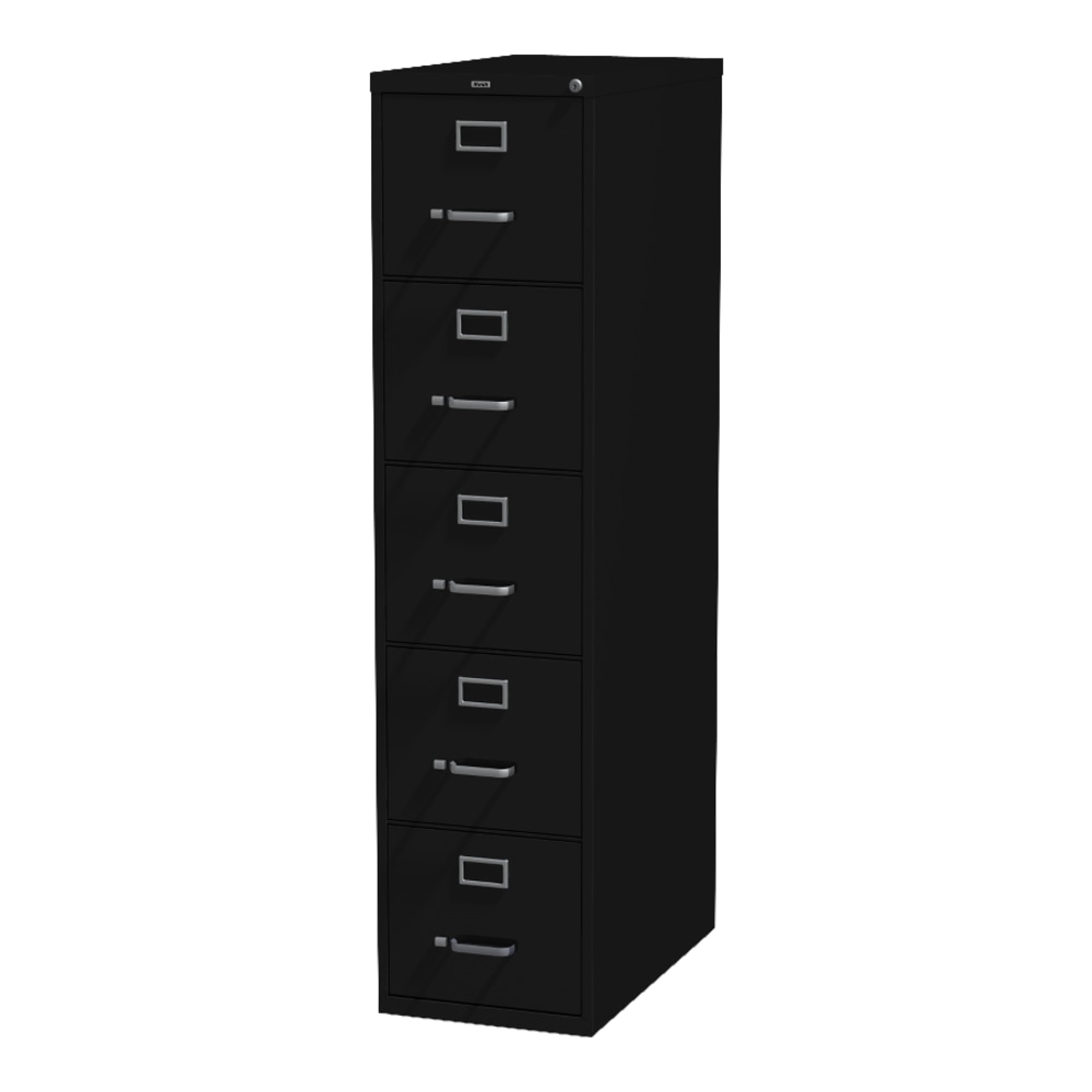 WorkPro 26 12 D Vertical 5 Drawer File Cabinet Black - Office Depot