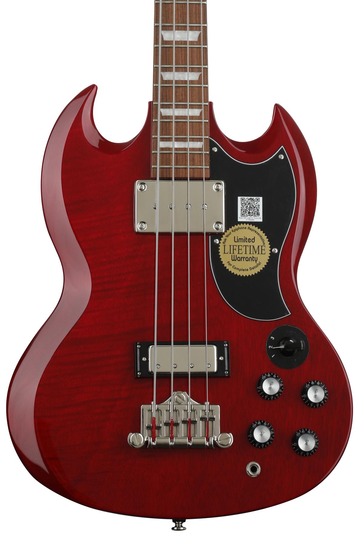 Epiphone EB-3 Bass Guitar - Cherry | Sweetwater