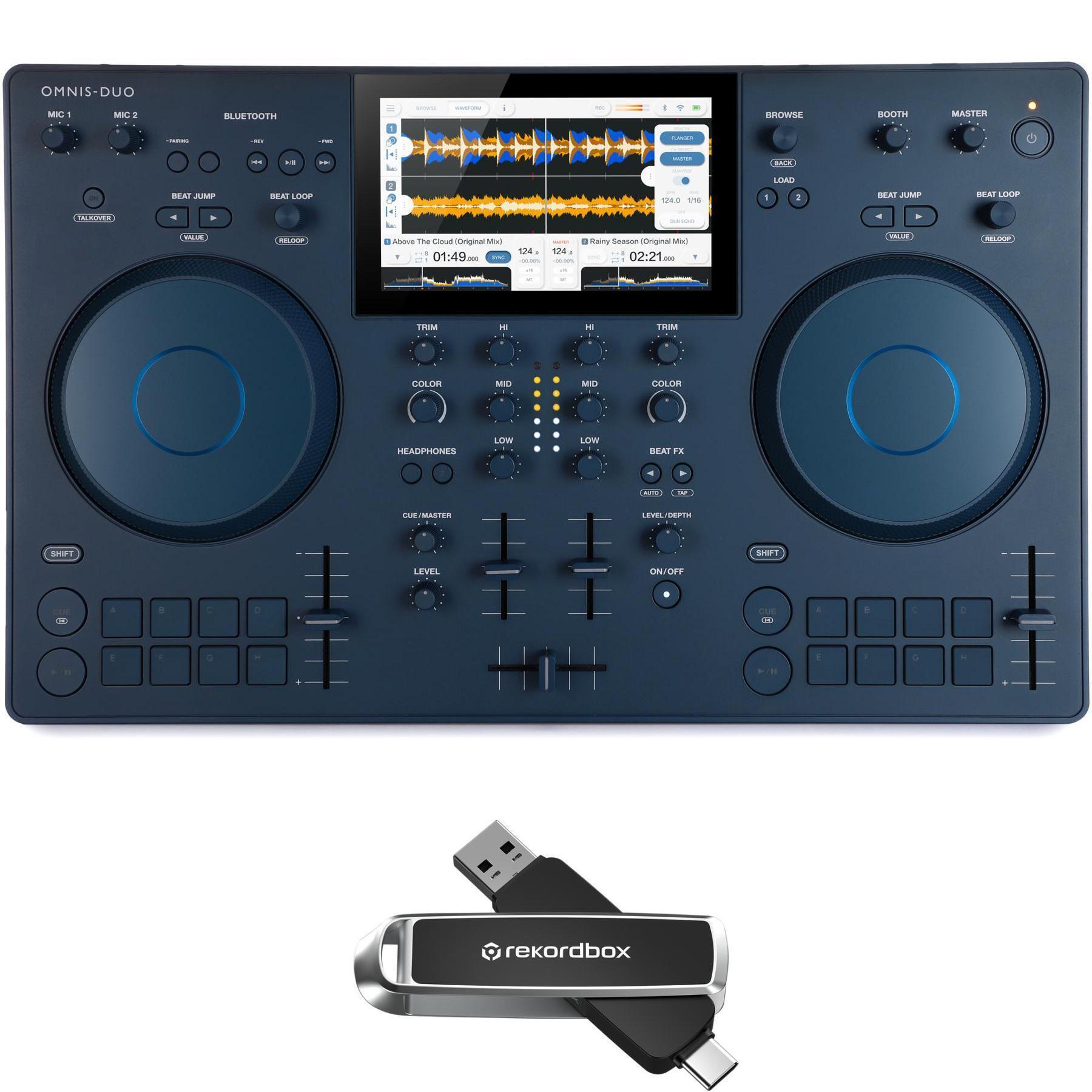 AlphaTheta Omnis-Duo 2-deck Portable DJ System | Sweetwater