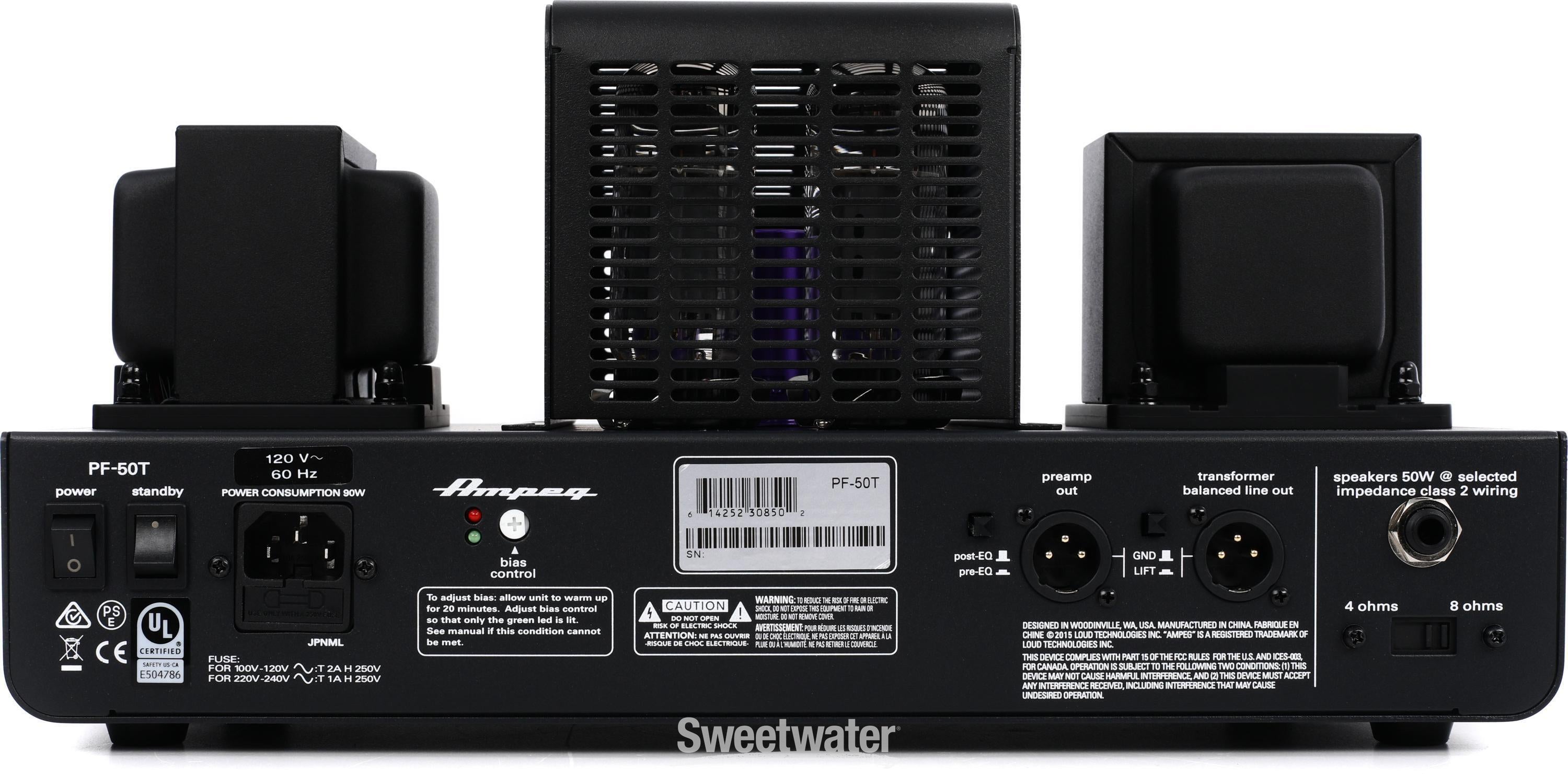 Ampeg PF-50T Portaflex - 50-watt All-tube Bass Head Reviews