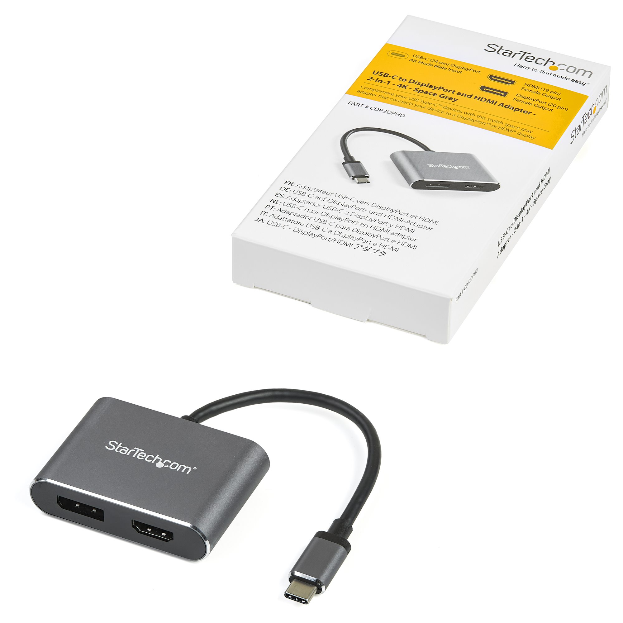 USB-C - HDMI 2.0/DisplayPort 1.2変換アダプター／4K60Hz