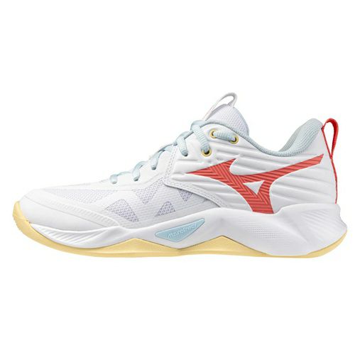 ミズノ ウエーブ モーメンタム プロ ホワイト フィアリーコーラル 2025