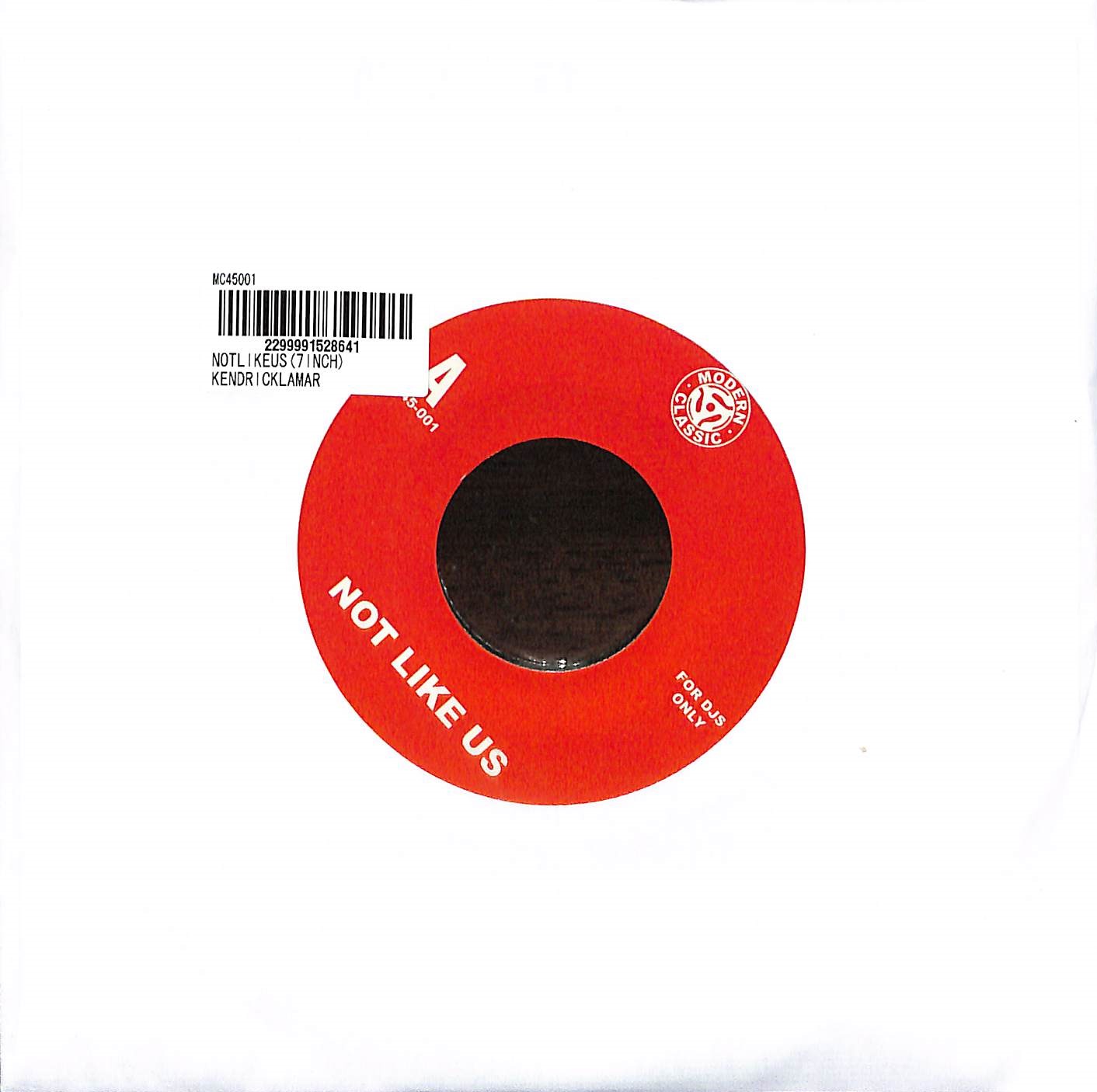 芽瑠璃堂 ＞ KENDRICK LAMAR 『Not Like Us（7インチ） (直輸入盤