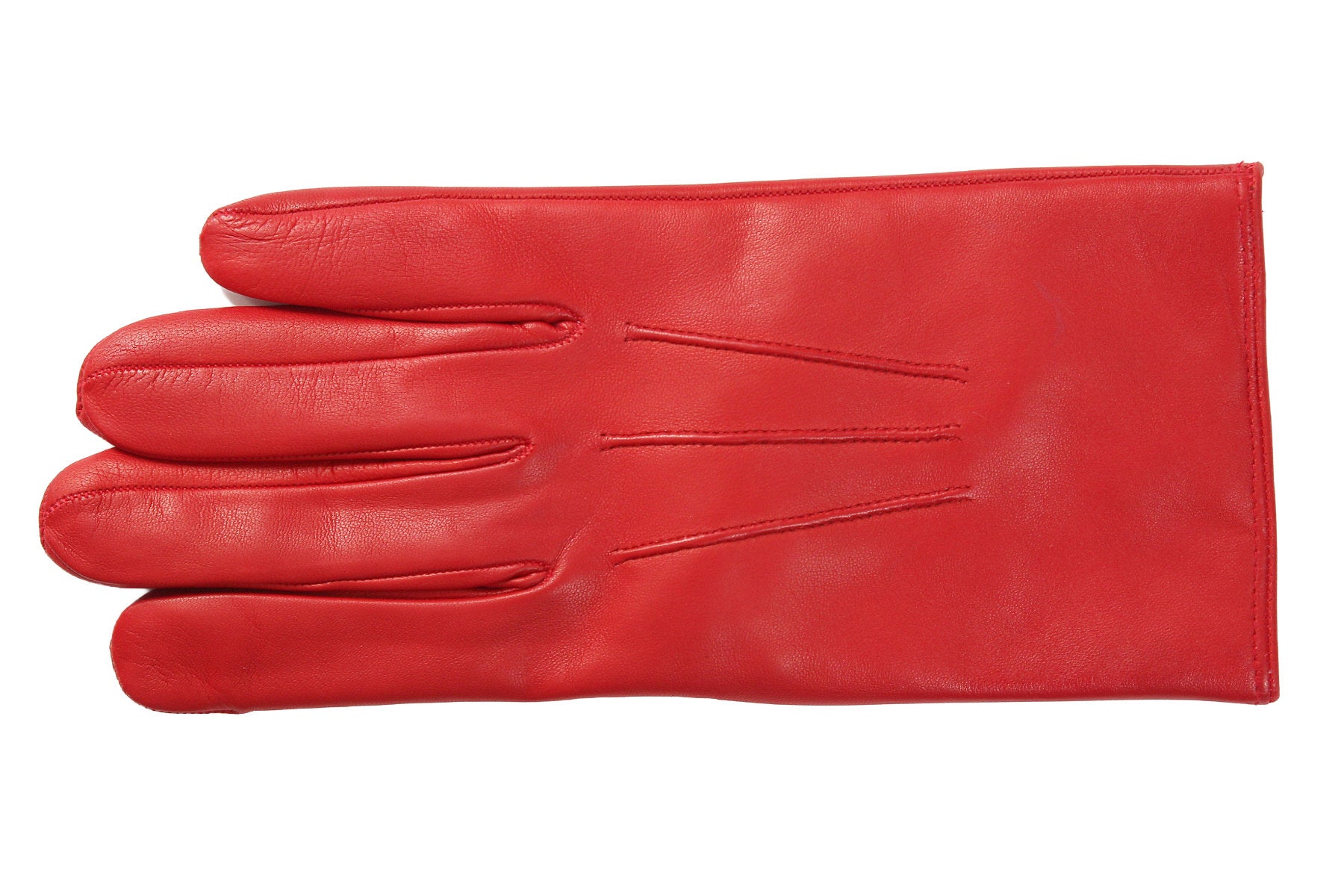 メンズ手袋◇ナパレザー◇レッド/ROSSO《カシミヤ》 – Merola