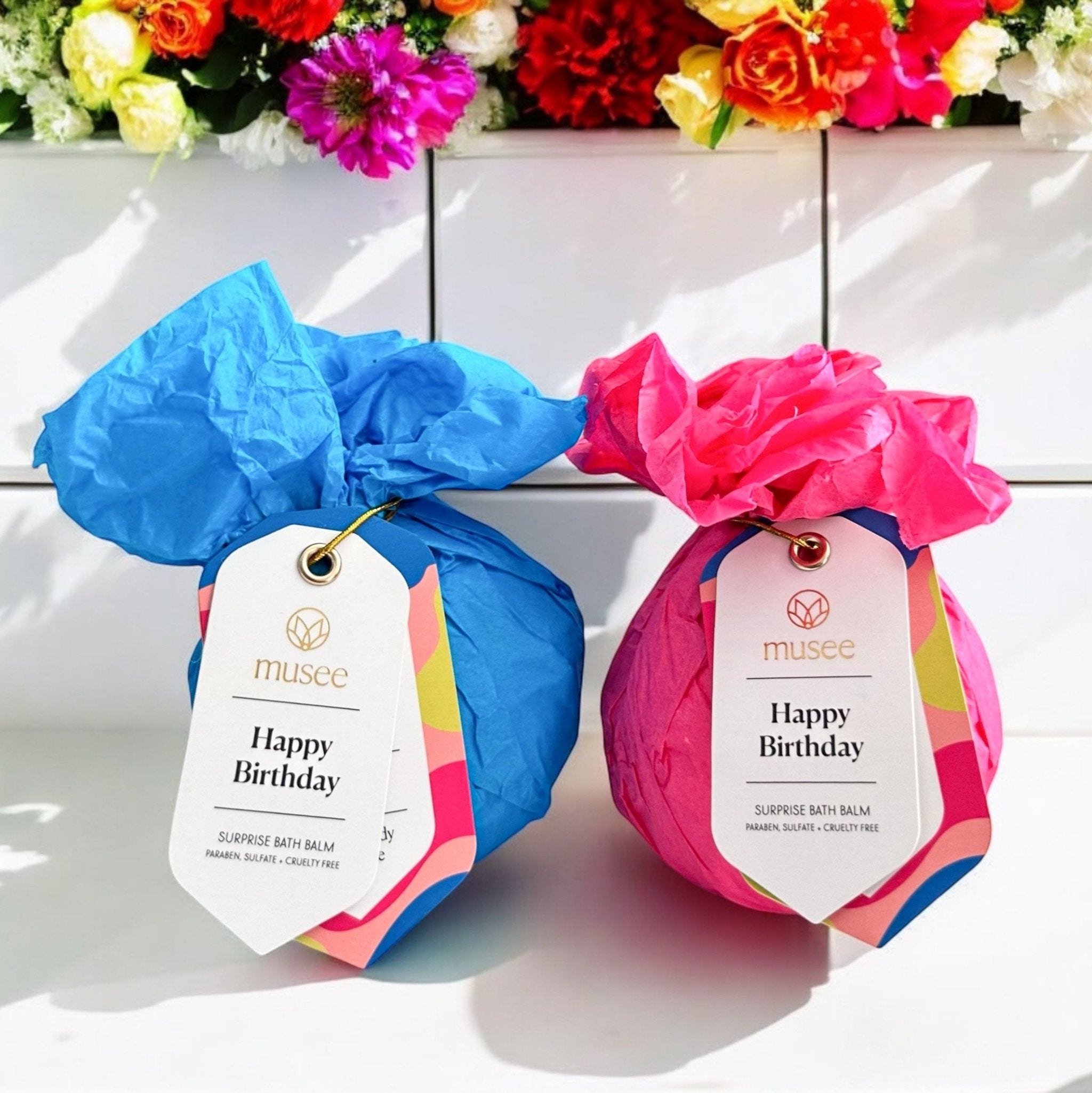 Musee Bath Happy Birthday Bath Bomb Balm 8 oz Cotton Candy