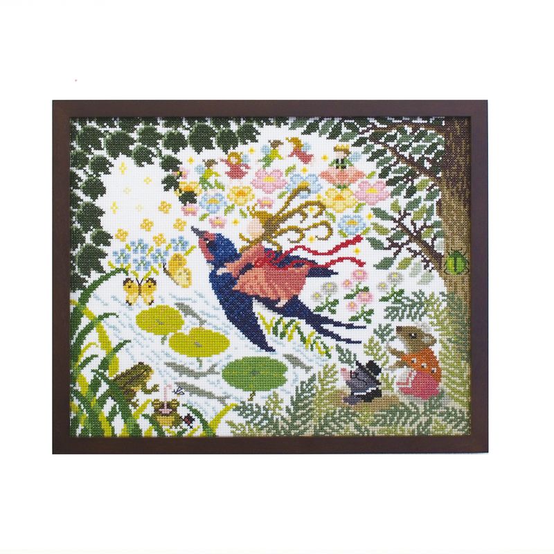 クロスステッチキット「Nostalgic Story」親指姫 人気刺しゅう作家