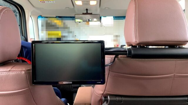 ケンウッドのリアモニター(LZ-900)をホンダN-BOXに取付けてみた