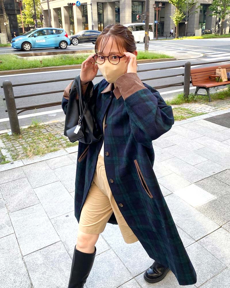 レディース シンプルコーデ 2022-23冬】トレンドアウター合わせ方例