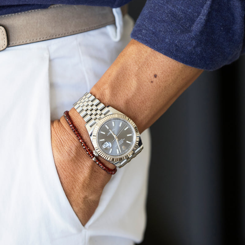 YOSHIMASA HOSHIBA×GENTLEMAN /ガーネット［1月］/ブレスレット RAW