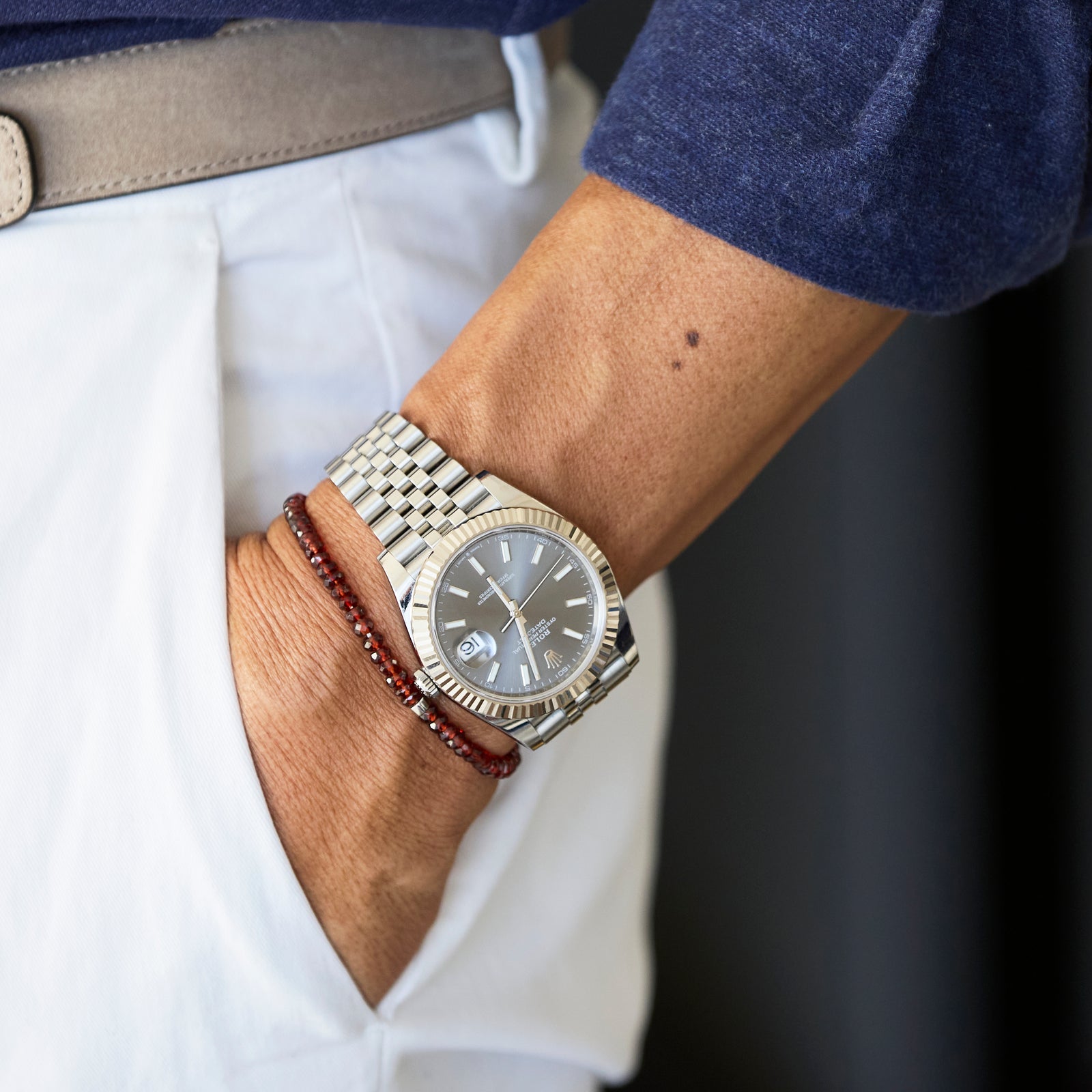 YOSHIMASA HOSHIBA×GENTLEMAN /ガーネット［1月］/ブレスレット RAW