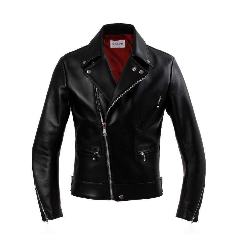 Noah カーフレザー ダブルライダース ブラック – MINIMAL WARDROBE