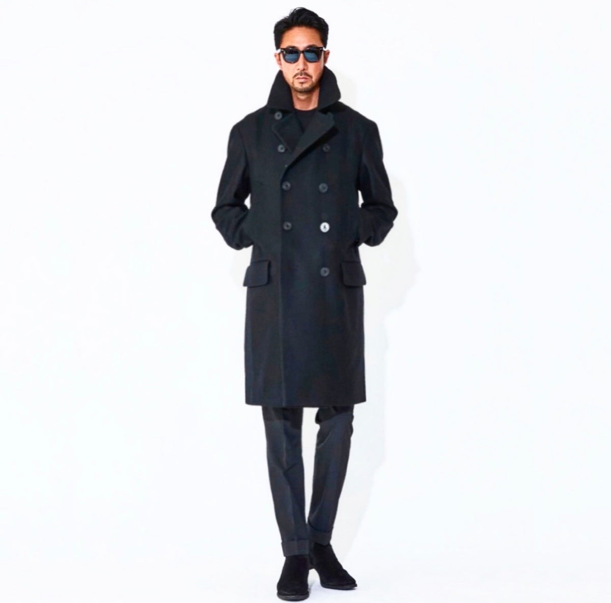 干場別注モデル】Optima16.5 Merino Jersey オーバーサイズPコート