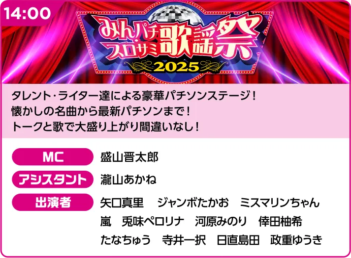 ステージイベント | みんパチ・スロサミ2025