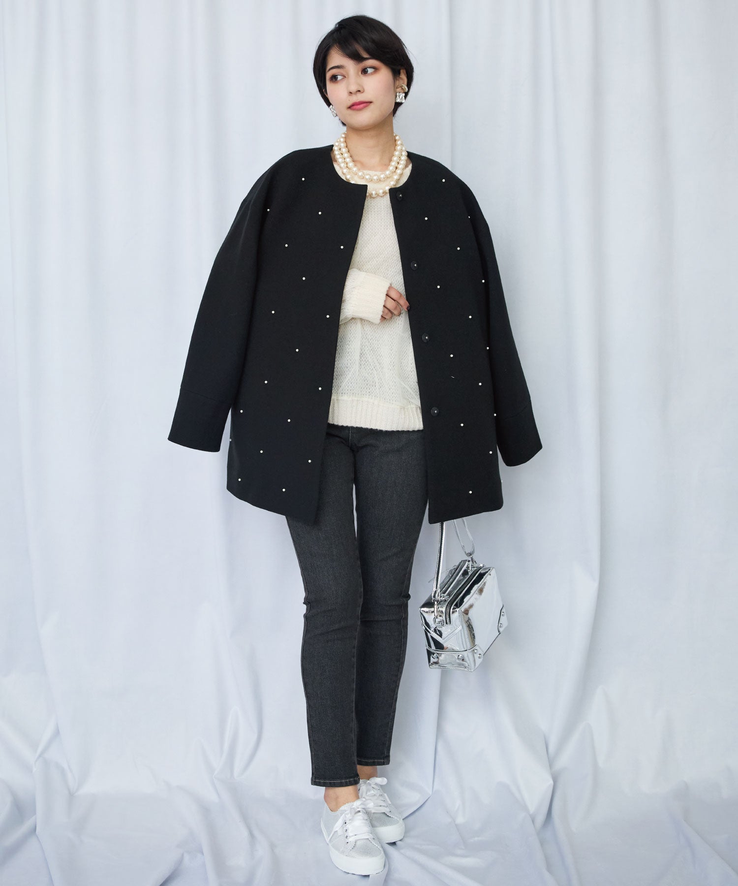 レディース トップス ニット レイヤードニット｜JETSET SOLO PLUS