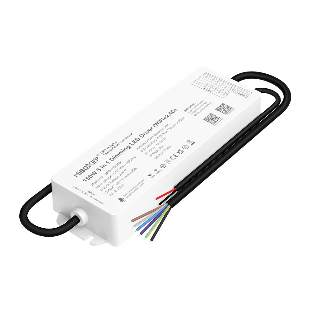WP5-P150V24 150W 5 in 1 Dimming LED Driver (WiFi+2.4G) - MiBoxer