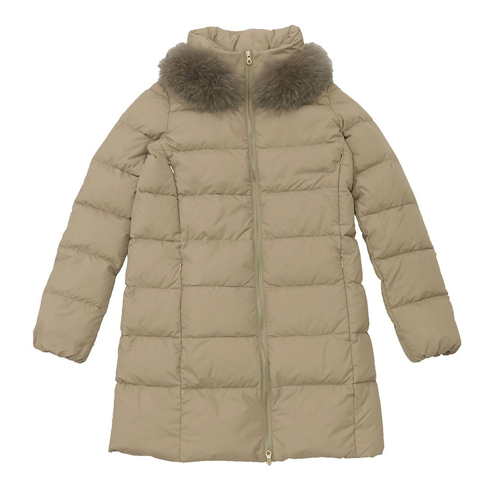 DUVETICA[デュベティカ] フォックスファー2WAYミドル丈ダウンコート