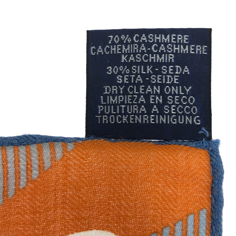 希少 エルメス HERMES カレ100 カシミヤシルク メガシャリオ 表参道