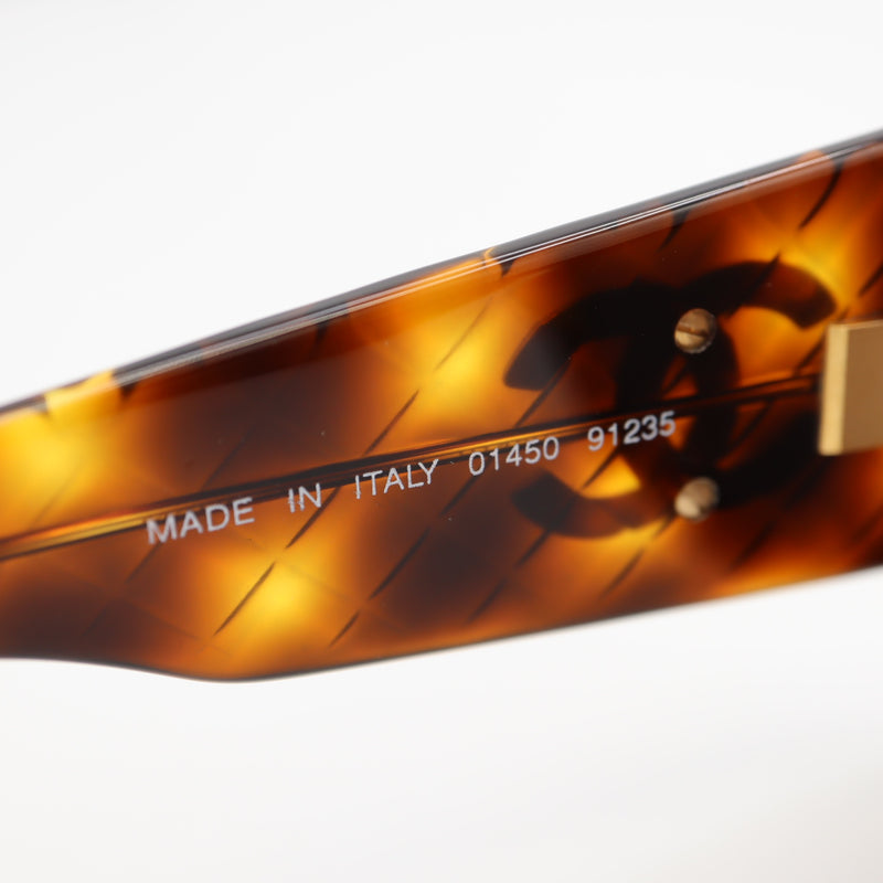 CHANEL シャネル サングラス 01450 91235 べっ甲柄 度なし ブラウン系