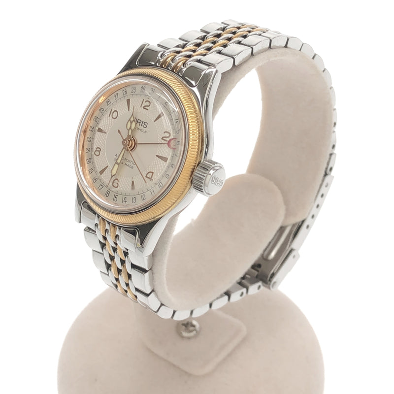 腕時計 稼働 オリス ORIS AT 自動巻き ポインターデイト SS 裏