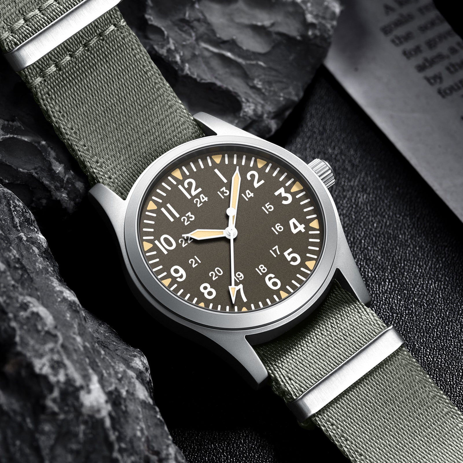 Militrek Field Quartz Men Watch 37mm VH31 Movement 100M Waterproof