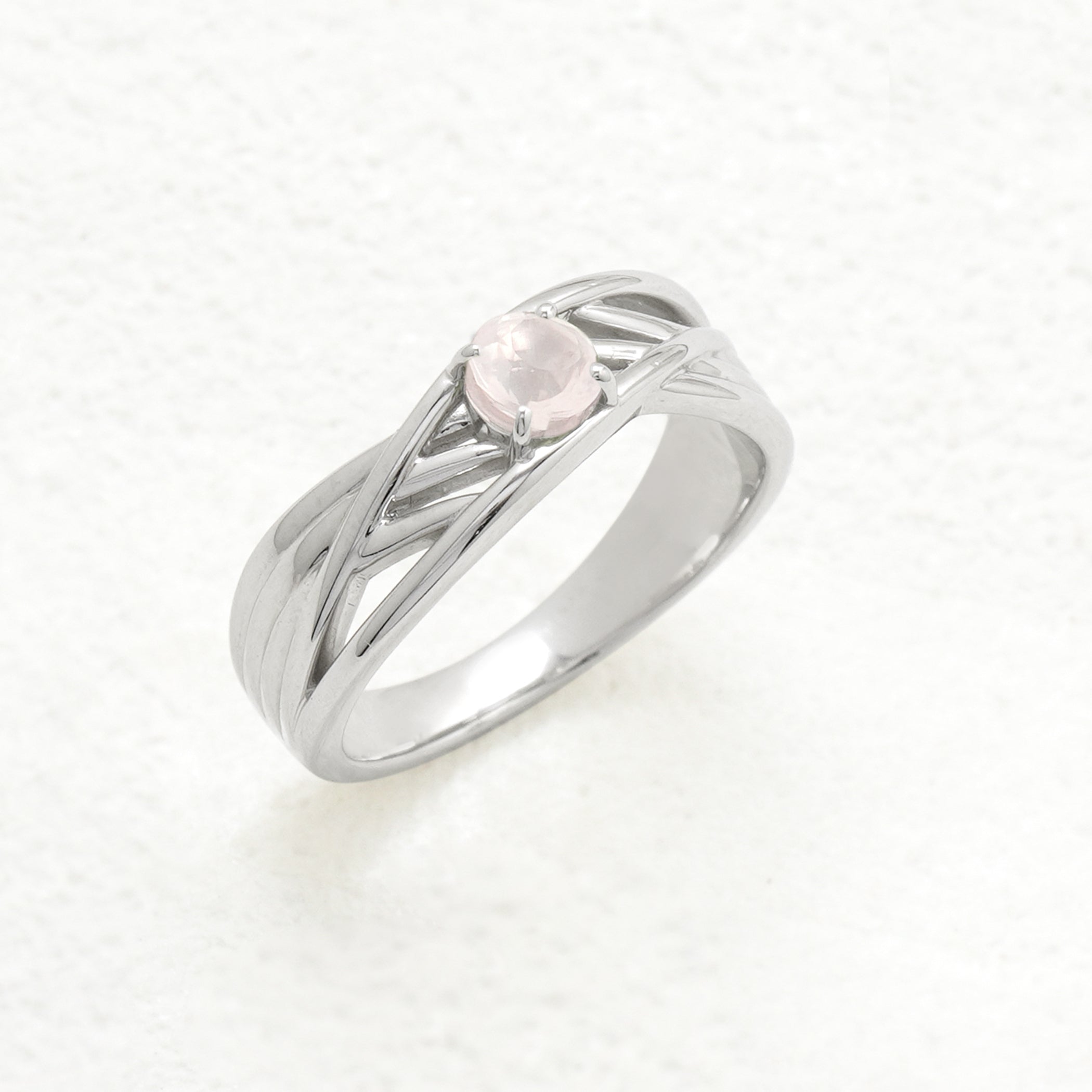 シルバー ローズクォーツ リング – Milluflora | ミルフローラ