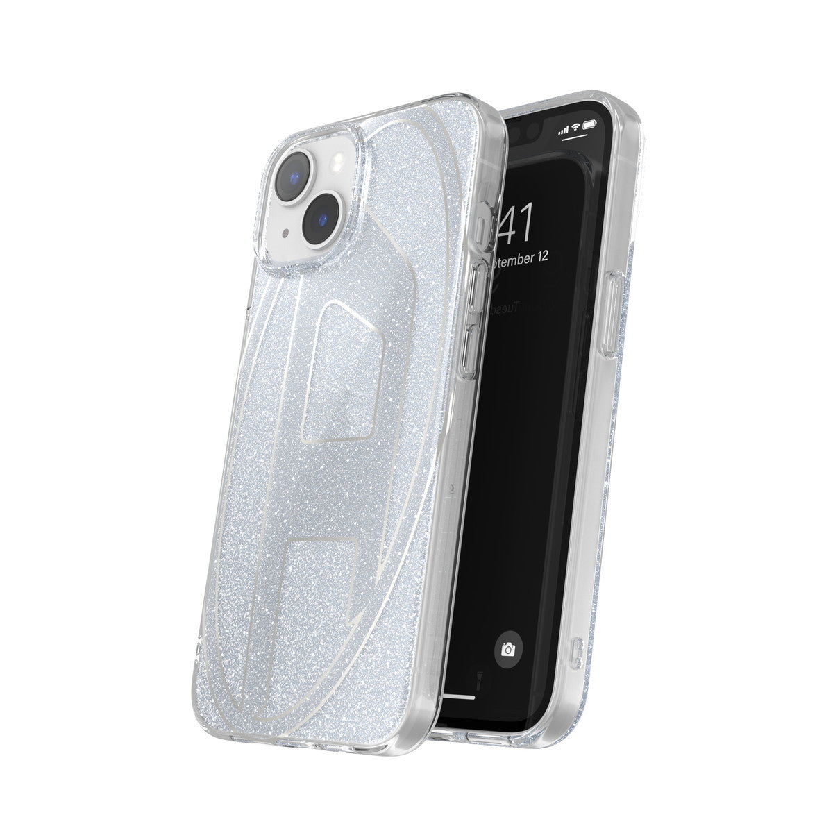 iPhone14/13ケース Oval D Glitter シルバー – MiraiSell Selection