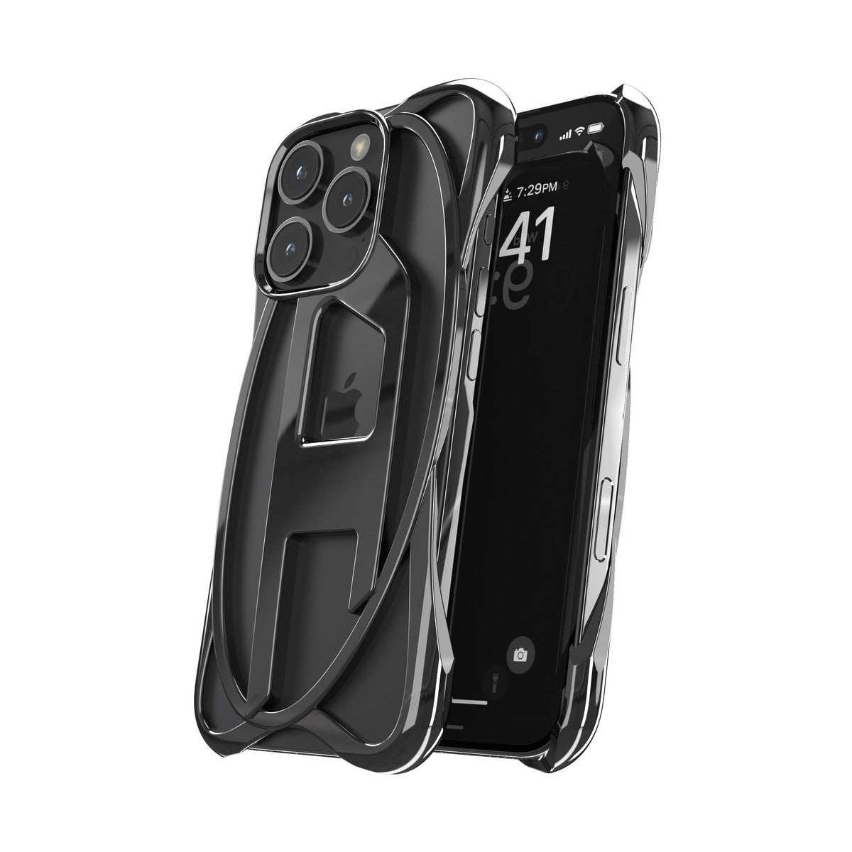 iPhone 16 Proケース CAGED D GLOSSYバンパー ブラック – MiraiSell