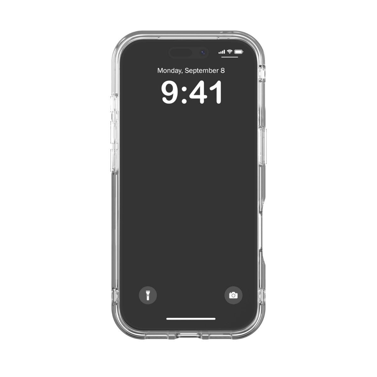 iPhone 17 Proケース Oval D Metallic Magsafe クリア/シルバー