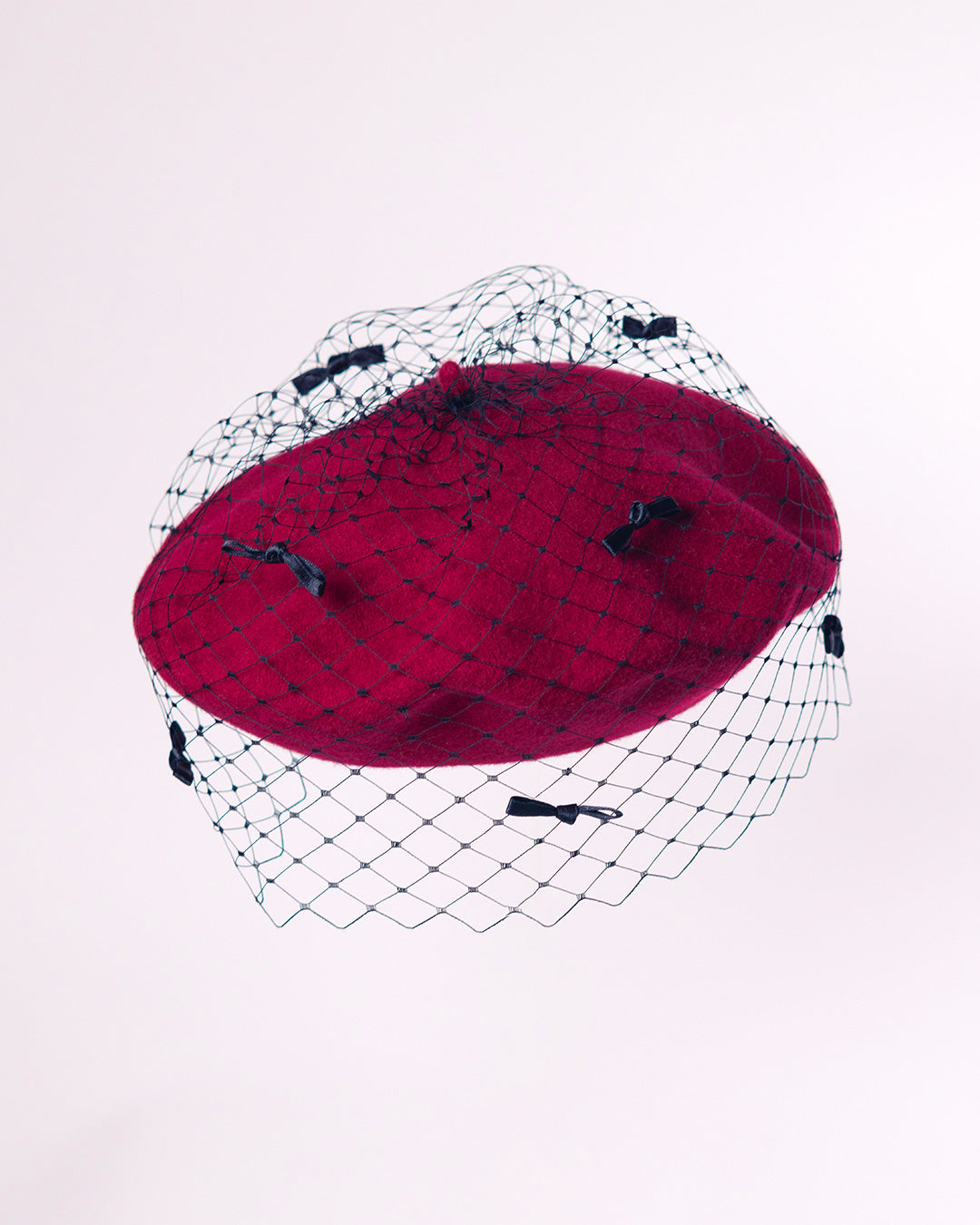FLOE BOW - RED | ベレー帽 | misaharada（ミサハラダ）日本公式