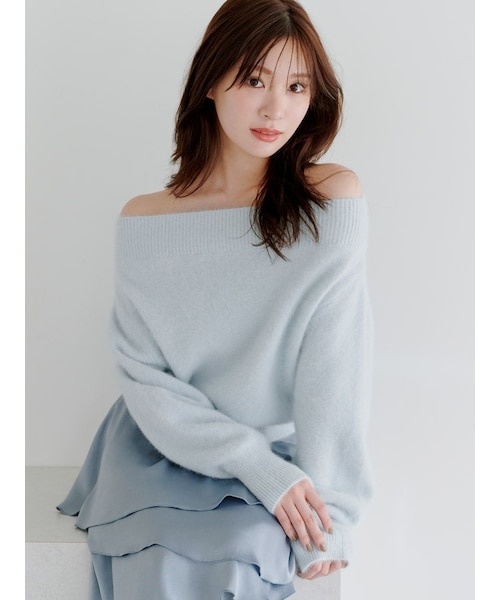 フォックスアルパカオフショルプルオーバー｜スナイデルの通販｜&mall