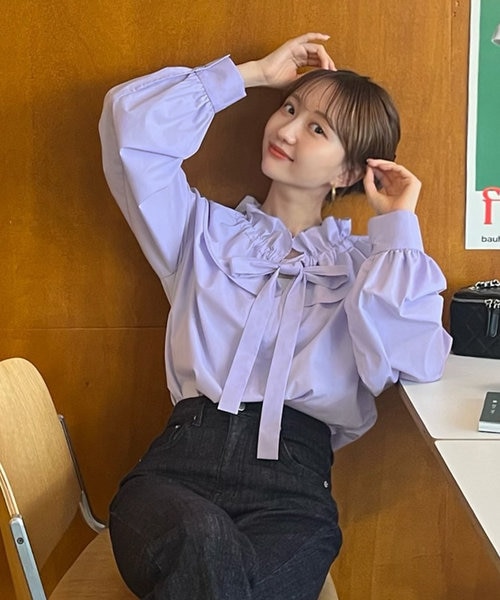 フリル襟ブラウス｜ティティベイトの通販｜&mall（アンドモール）三井